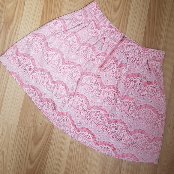HAVE Feminine Pink Skater Skirt Sz M - Picture 2 of 4